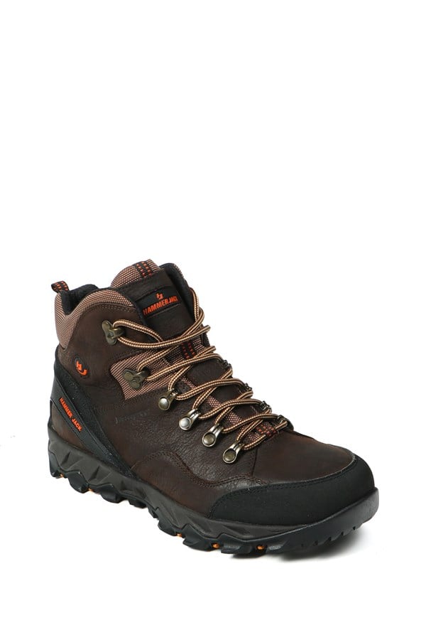 Genuine Leather Coffee  Outdoor Men's Boots