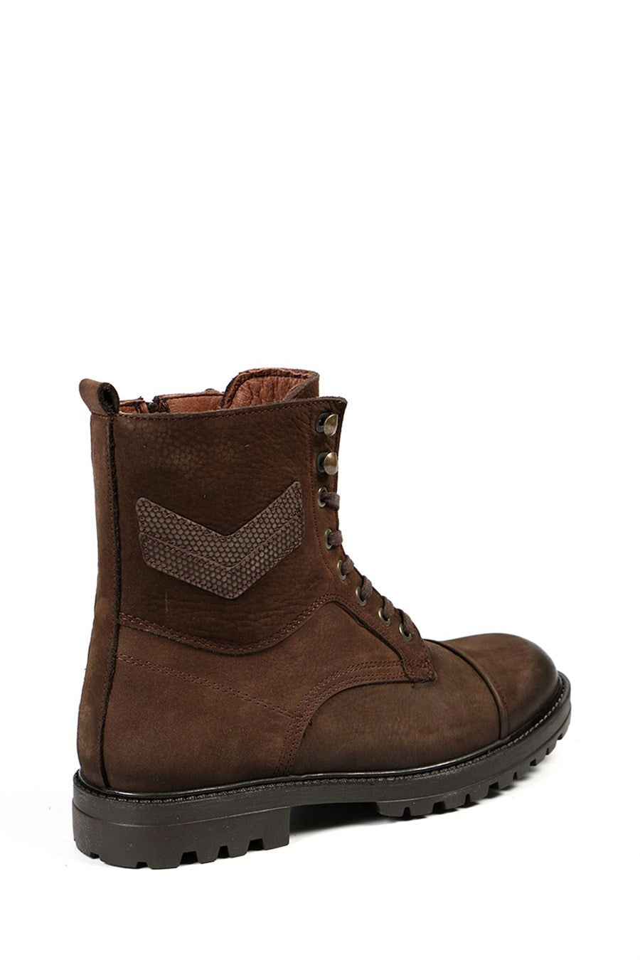 Genuine Leather Coffee Boots For Men