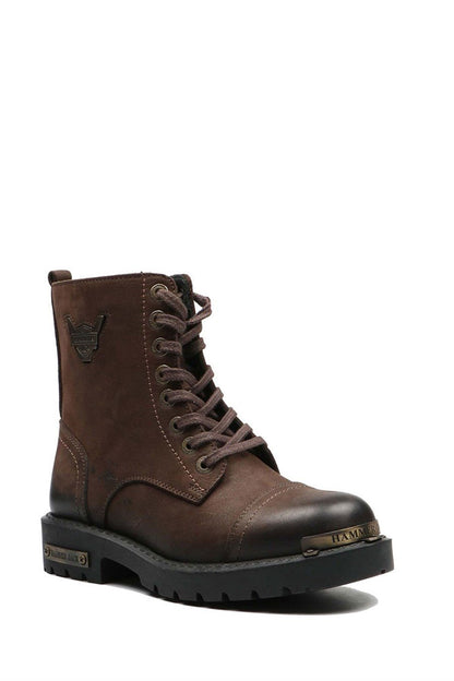 Genuine Leather Coffee  Female Boots