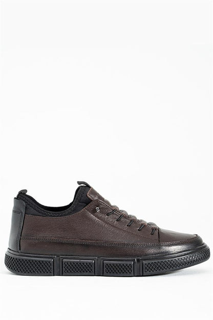 Leather Coffee Men's Shoes