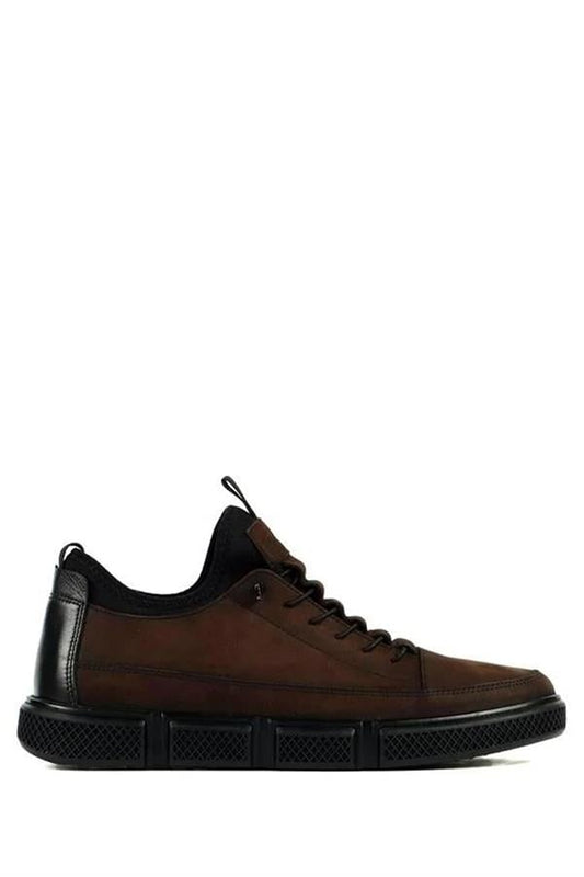 Real Madrid Leather Coffee  Men's Everyday Footwear