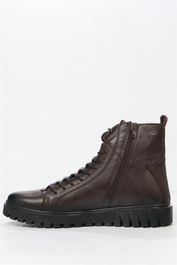 Real Leather Brown Outdoor Men's Boots