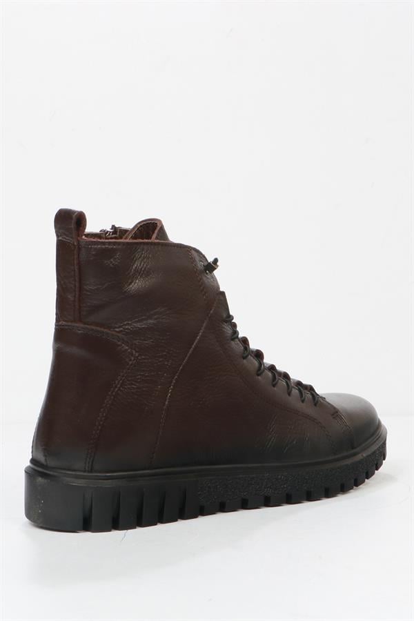 Real Leather Brown Outdoor Men's Boots