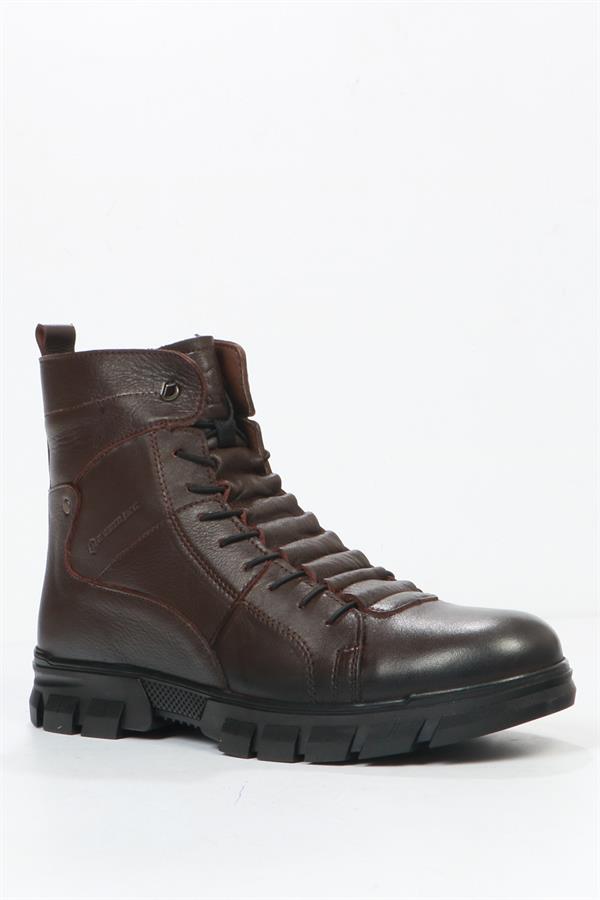 Mortal True Leather Brown Outdoor Men's Boots