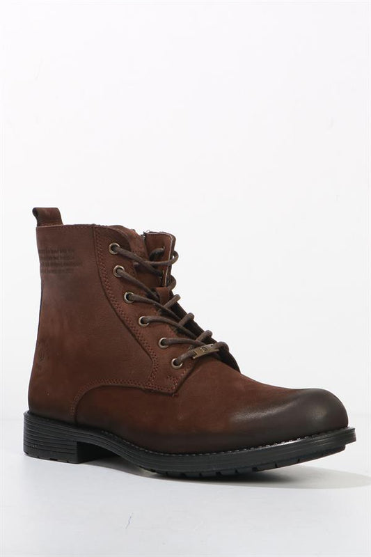 Genuine Leather Brown Outdoor Men's Boat