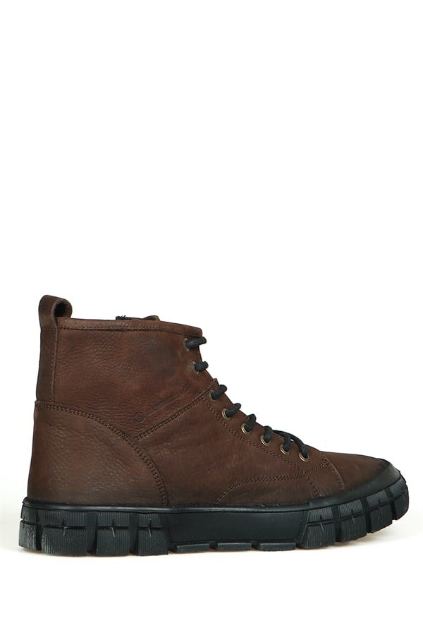 Sharon Real Leather Brown Men's Boots