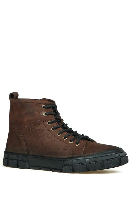 Sharon Real Leather Brown Men's Boots