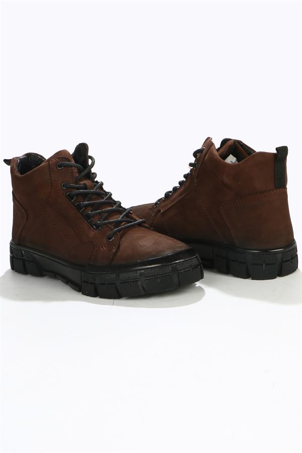 Santana Coffee Genuine Leather Outdoor Men's Boots