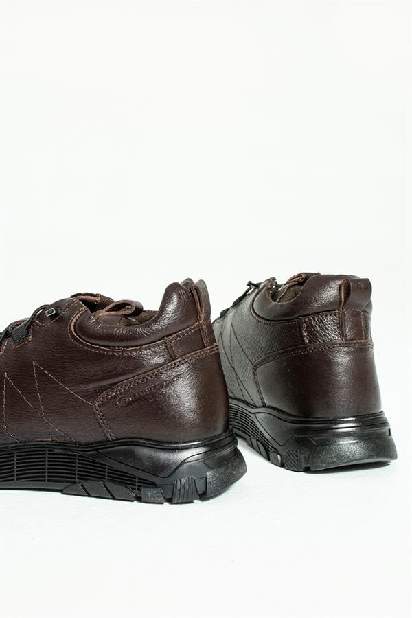 Real Leather Brown Outdoor Men's Boots