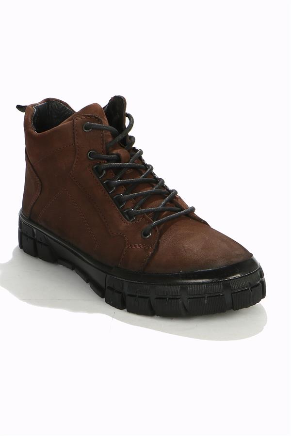 Santana Coffee Genuine Leather Outdoor Men's Boots