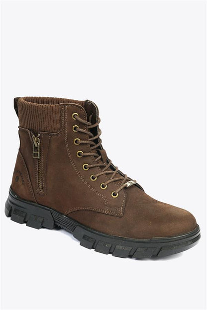 Lejos Genuine Leather Brown Outdoor Men's Boots