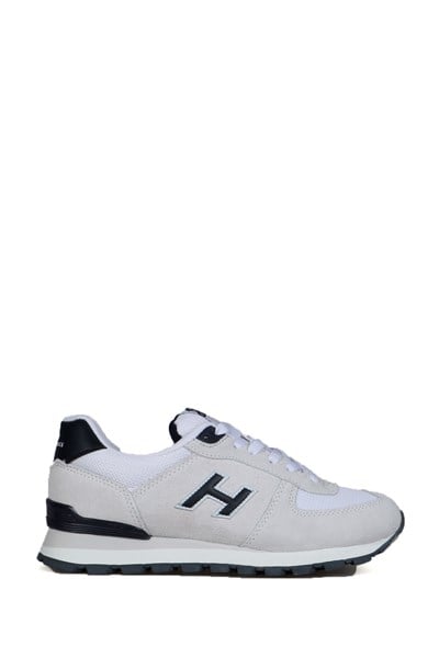 Peruvian True Leather Dirty White And Purple Women's Sports Shoes