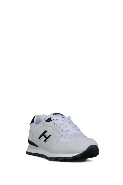 Peruvian True Leather Dirty White And Purple Women's Sports Shoes