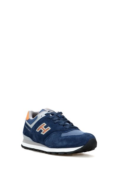 Chile Genuine Leather Dark Indigo Pacified Men's Sports Shoes
