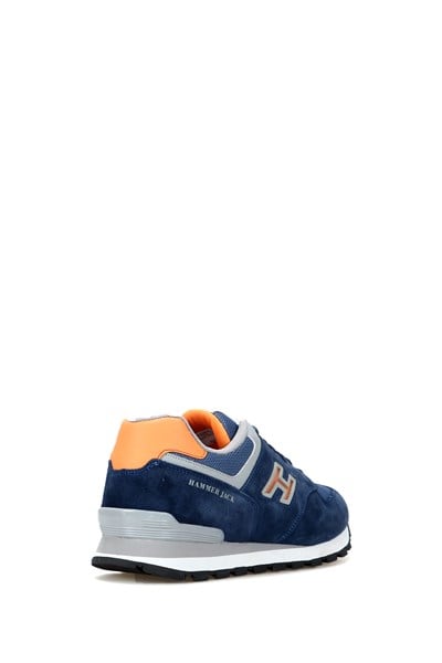 Chile Genuine Leather Dark Indigo Pacified Men's Sports Shoes