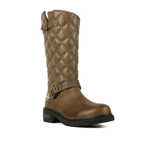 Garson Genuine Leather Sand Female Boots