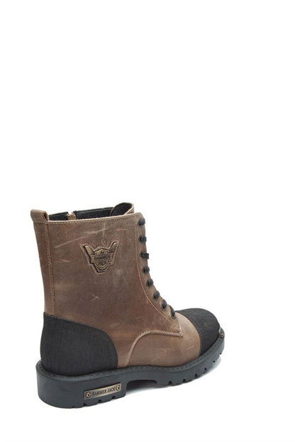 Real Leather Sand  Men's Boots