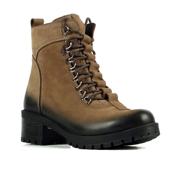Genuine Leather Sand Women's Boot