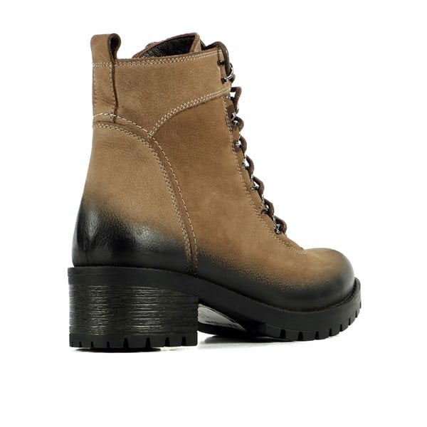 Genuine Leather Sand Women's Boot
