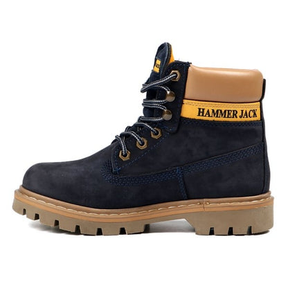 Genuine Leather Navy Female Boots