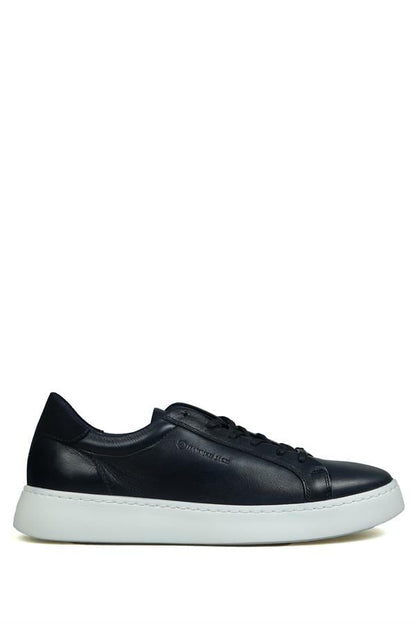 Genuine Leather Navy Men's Shoes