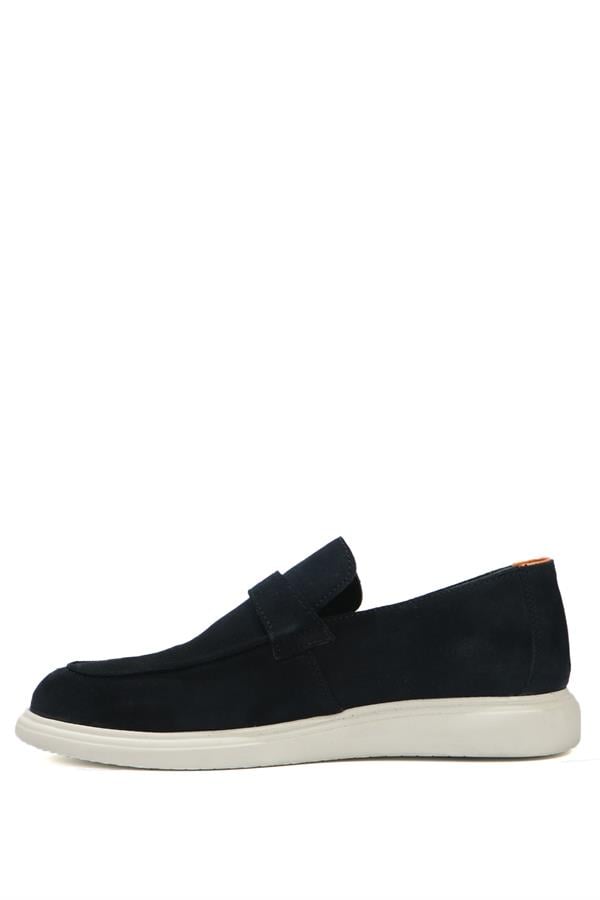 Genuine Leather Navy Men's Shoes