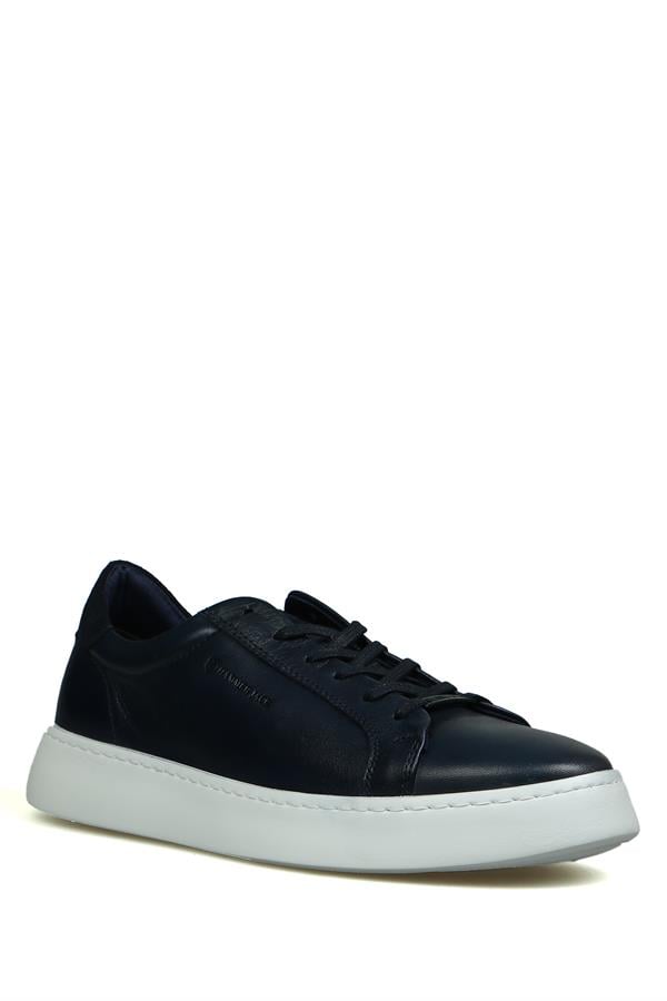 Genuine Leather Navy Men's Shoes