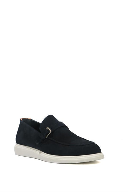Genuine Leather Navy Men's Shoes