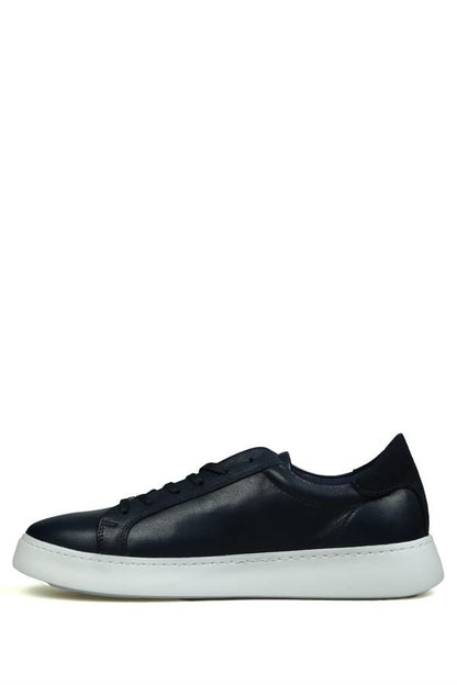 Genuine Leather Navy Men's Shoes