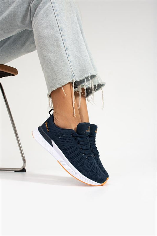 Manaus Navy Orange Women's Athletic Shoes