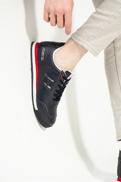 Navy Red Men's Shoes