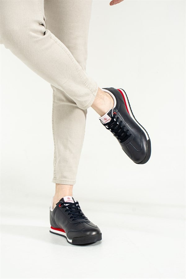 Navy Red Men's Shoes