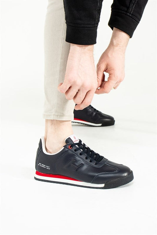 Navy Red Men's Shoes