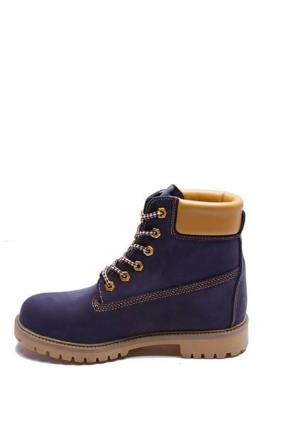 Genuine Leather Navy Men's Boots