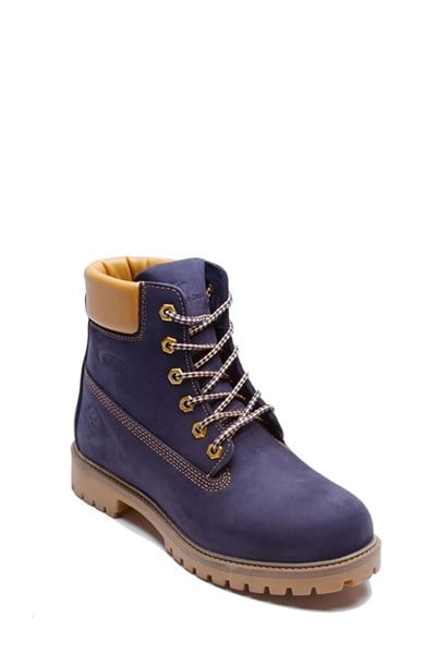 Genuine Leather Navy Men's Boots