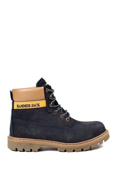 Genuine Leather Navy Rod Men's Boots