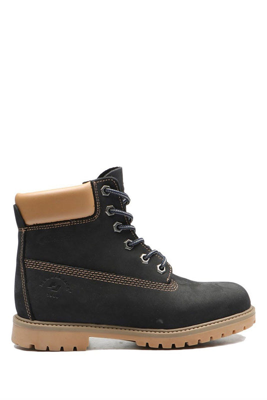 Genuine Leather Navy Female Boots