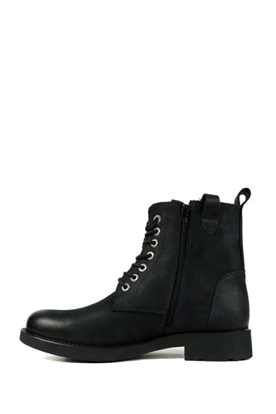 Genuine Leather Navy Men's Boots