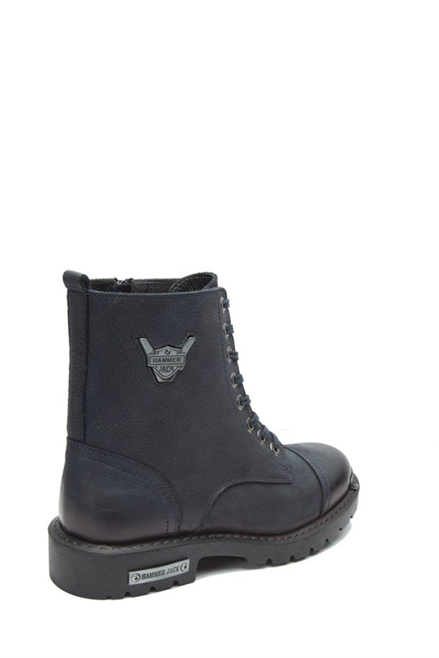Genuine Leather Navy Men's Boots