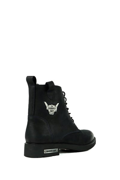 Genuine Leather Navy Men's Boots