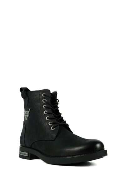 Genuine Leather Navy Men's Boots
