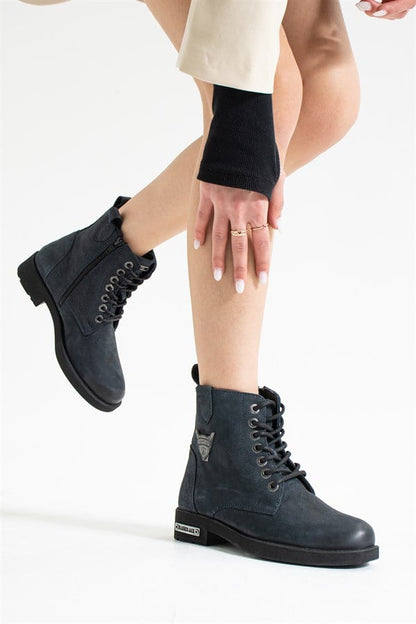 Navy Women's Boots