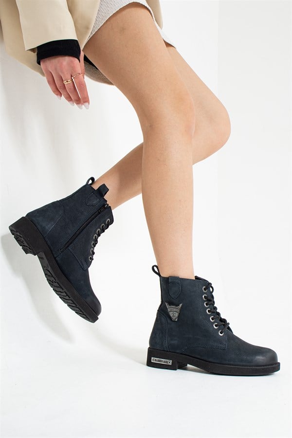Navy Women's Boots