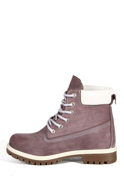 Genuine Leather Lilac Boots