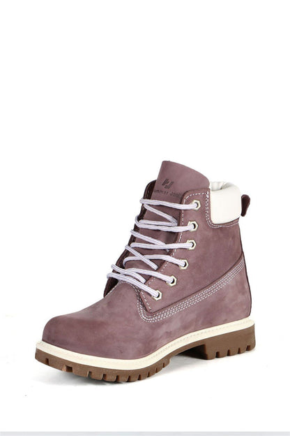 Genuine Leather Lilac Boots