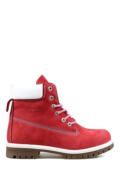 Genuine Leather Red Boots