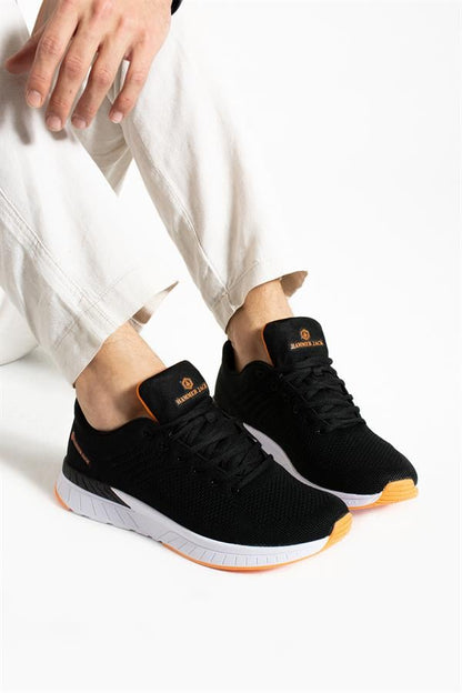 Manaus Black Orange Men's Athletic Shoes