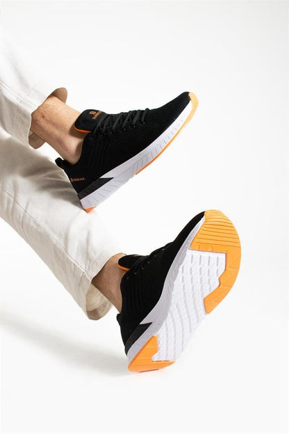 Manaus Black Orange Men's Athletic Shoes