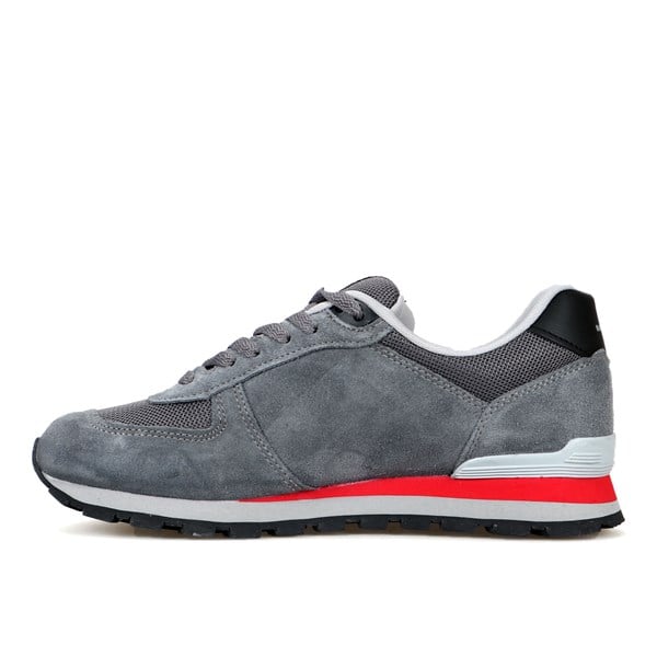 Peru Real Leather Meet Grey Red Lace Men's Athletic Shoes