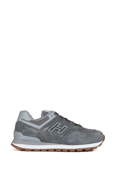 Chile Genuine Leather Meet Grey Crepe Women's Sports Shoes
